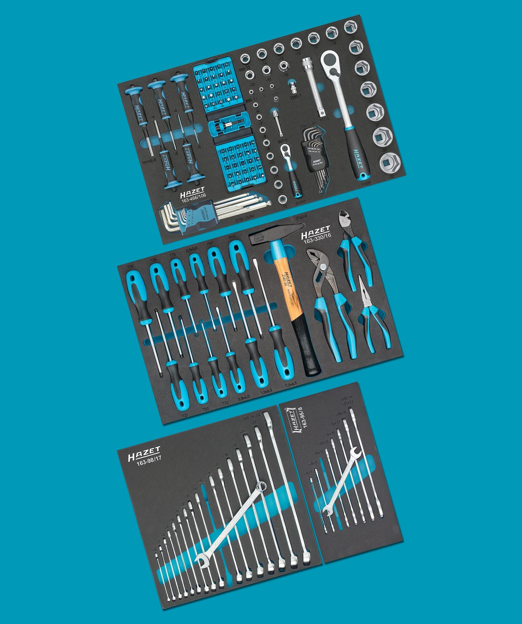 HAZET Gereedschapassortiment 0-178N/147 · 147-delig