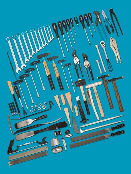 HAZET Gereedschapassortiment 0-1900/77 - 77-delig - 0,4 x 2,5 - 1,6 x 10 - 6 - 24 - PH1 - PH3