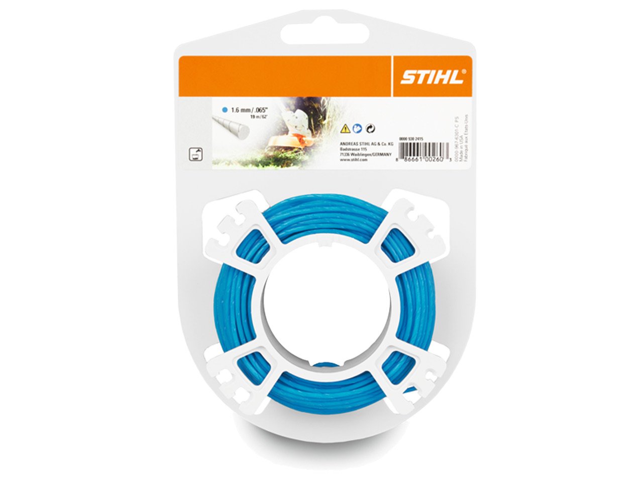 Stihl Accessoires ronde maaidraad op rol | Ø 1,6 x 20 m | blauw - 00009302334