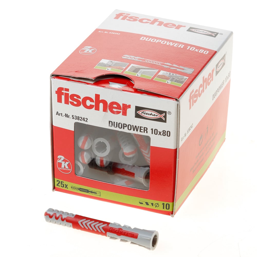 Fischer DUOPOWER 10x80 25 St - 538242