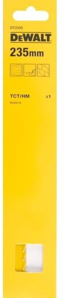 DeWalt Accessoires Reciprozaagblad TCT tanden 235mm, licht metselwerk, blokken en baksteen, abrasieve materialen metselwerk, blokken en baksteen,