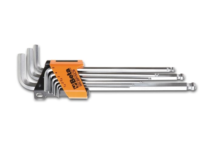 Beta 96LBP SC99-delig set haakse stiftsleutels met kogelkop extra-lang model 000961354