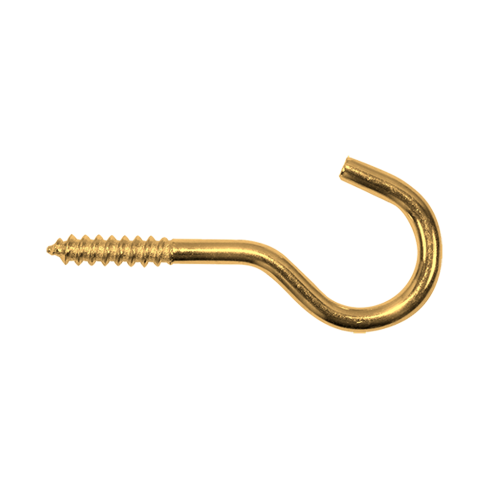 pgb-Europe PGB-FASTENERS | Schroefhaak Ø 4,30x30 Messing 0000SHMS0043000303