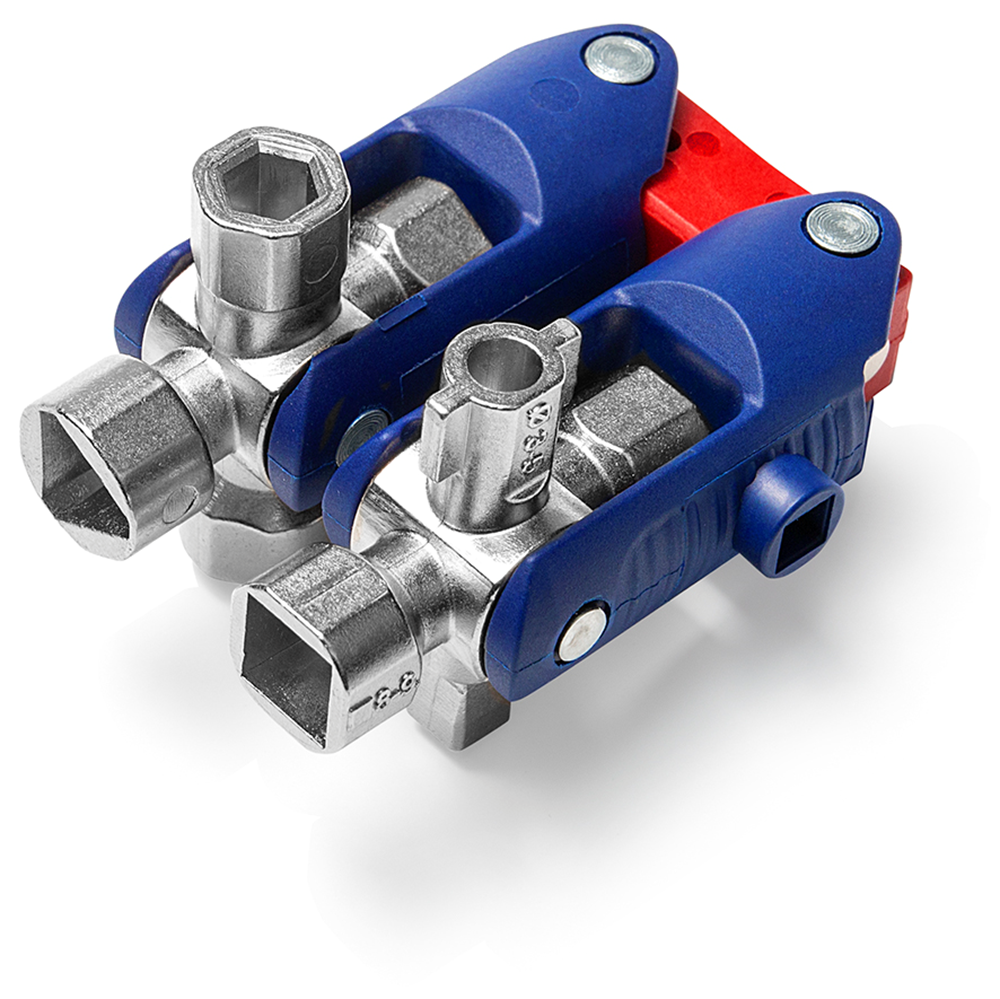 Knipex Schakelkastsleutel | Voor alle standaard afsluitsystemen | Lengte 161 mm - 00 11 06 V04