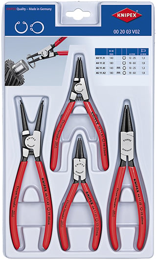 Knipex 00 20 03 V02 Puntvorm Recht