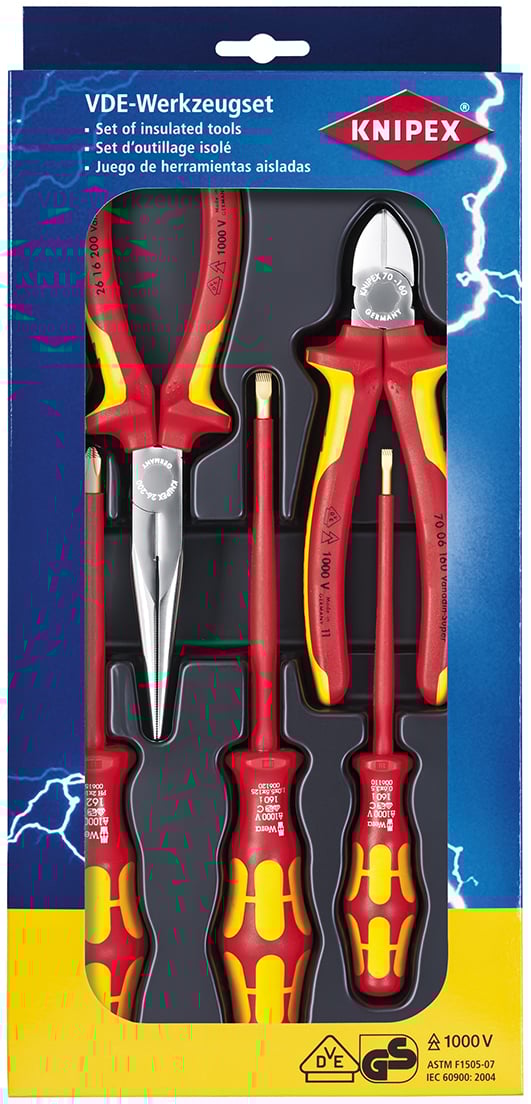 Knipex Gereedschapset 5-delig VDE - 002013