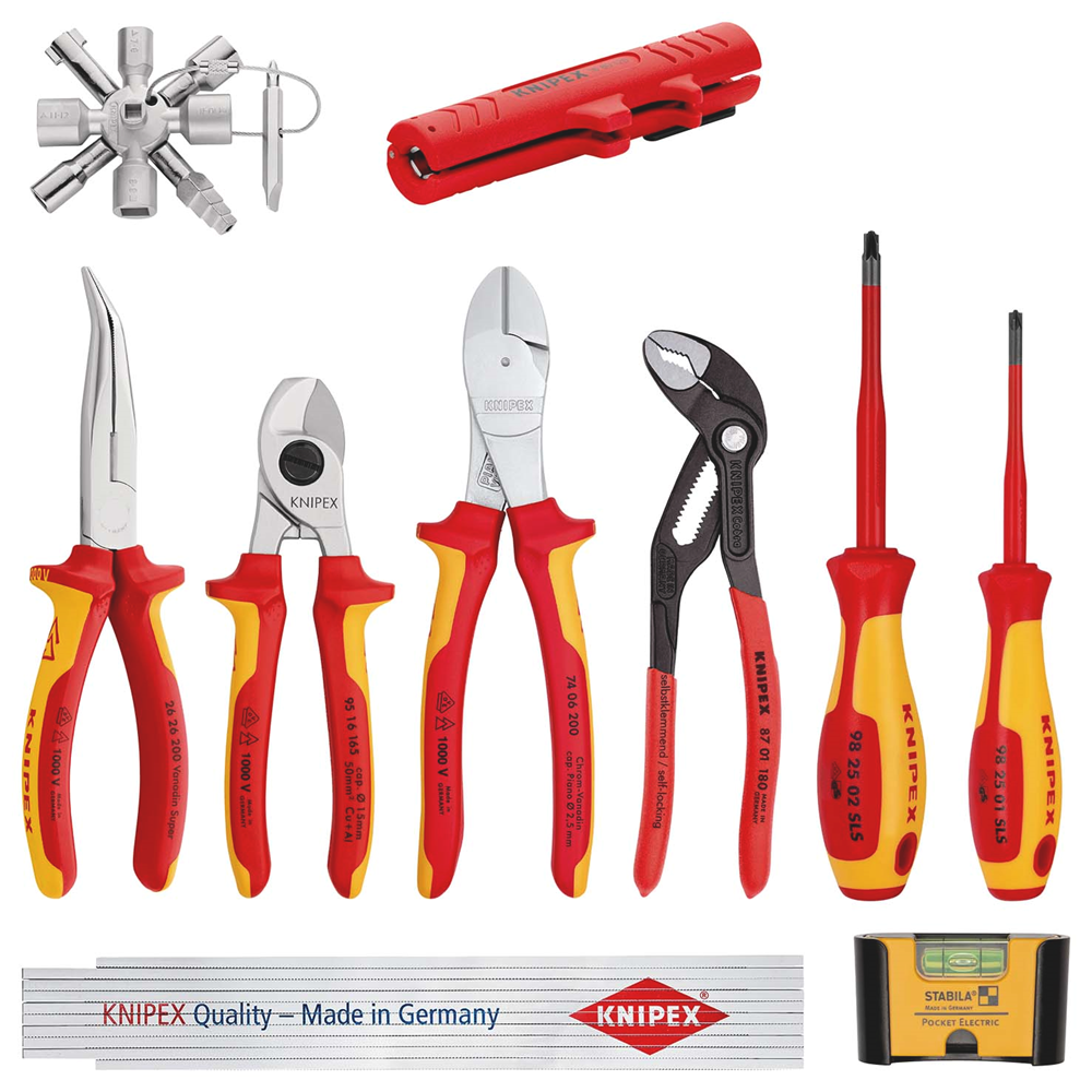 Knipex Uitbreidingsset Electro 1 | 10-delig - 00 20 90 V01