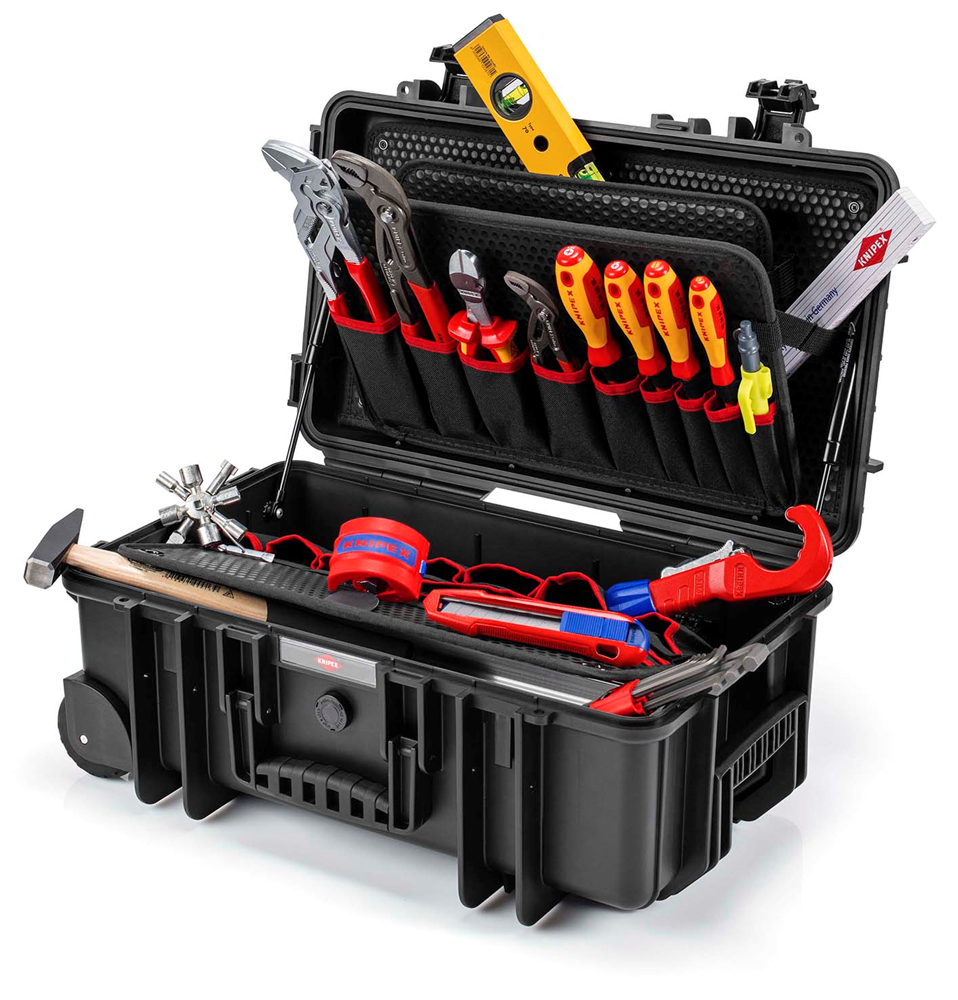 Knipex Gereedschapskoffer "Robust26 Move" sanitair | 17-delig - 00 21 33 S