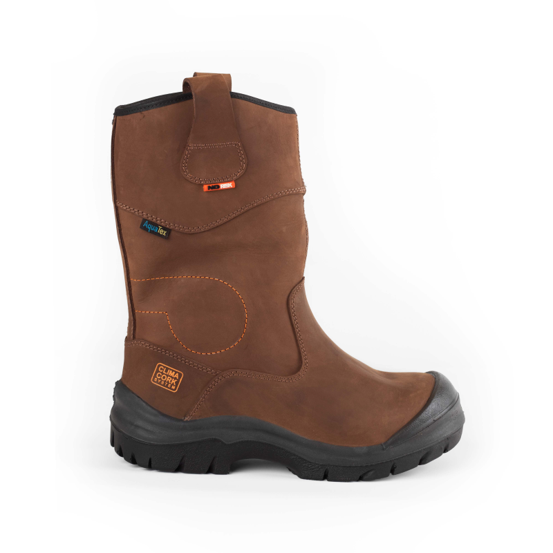 No Risk Werklaars Hawick Aqua-tex XW 1674.02 Metaalvrij S3 | Bruin | Maat 45 - 00.071.011.45