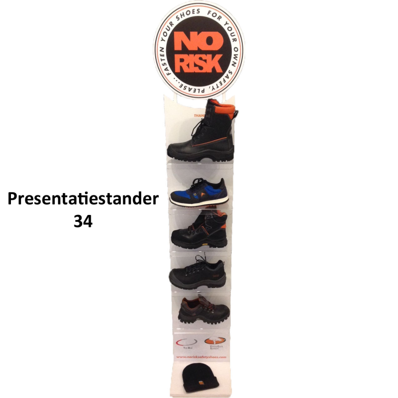 No Risk 5 Modellen Presentatiestander 34 | Wit | Maat One Size - 00.071.012.00