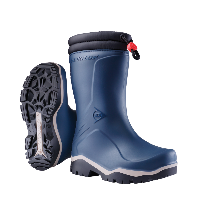 Dunlop K354061 Blizzard Kinderlaars gevoerd PVC Blauw/Grijs/Zwart - Maat 25 - 00.032.004.25