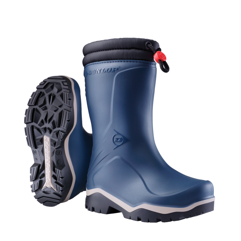 Dunlop K354061 Blizzard Kinderlaars gevoerd PVC Blauw/Grijs/Zwart - Maat 32 - 00.032.004.32