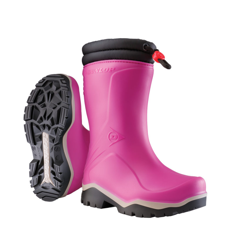 Dunlop K374061 Blizzard Kinderlaars gevoerd PVC Roze/Grijs/Zwart - Maat 24 - 00.032.005.24