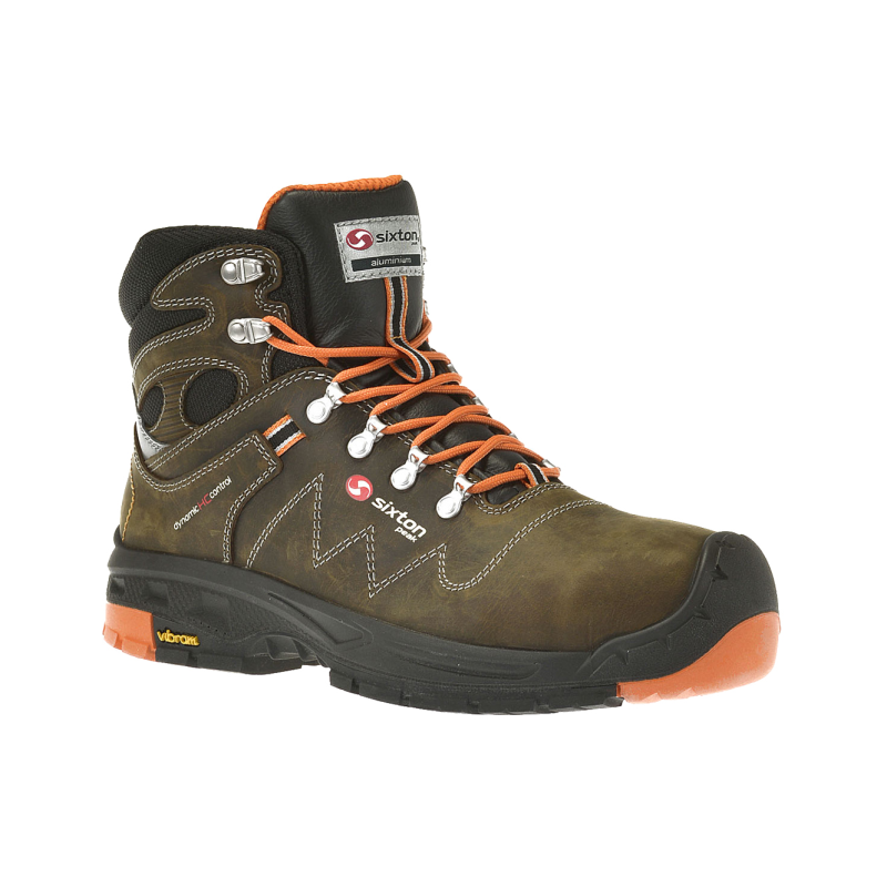 Sixton Peak 30329-02 Tonale Hoog S3 | Bruin/Oranje | Maat 49 - 00.091.003.49