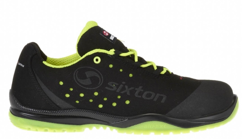 Sixton Peak 91328-01 Cuban Laag S1P | Zwart/Geel | Maat 43 - 00.091.010.43