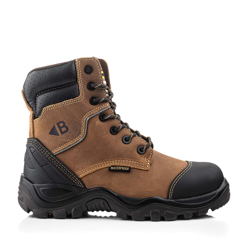 BuckBootz Werkschoen BSH008WPNM Hoog S3 + KN | Bruin | Maat 41 - 00.176.031.41 afbeelding 1