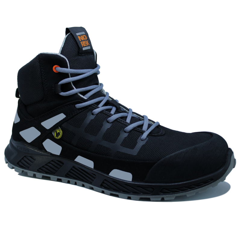 No Risk Hoge Sneaker Faith S3 ESD Grijs - Maat 46 - 00.071.022.46