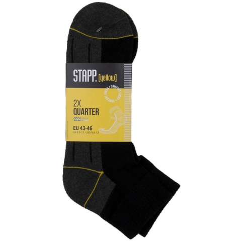 Stapp Yellow Quarter 2-Pack Sokken 4435 | 699 Zwart | Maat 42 - 38.134.046.39 afbeelding