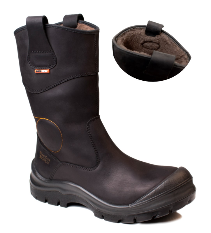No Risk Werklaars Crowheart teddy Gevoerd XW Metaalvrij S3 | Zwart | Maat 48 - 00.071.030.48