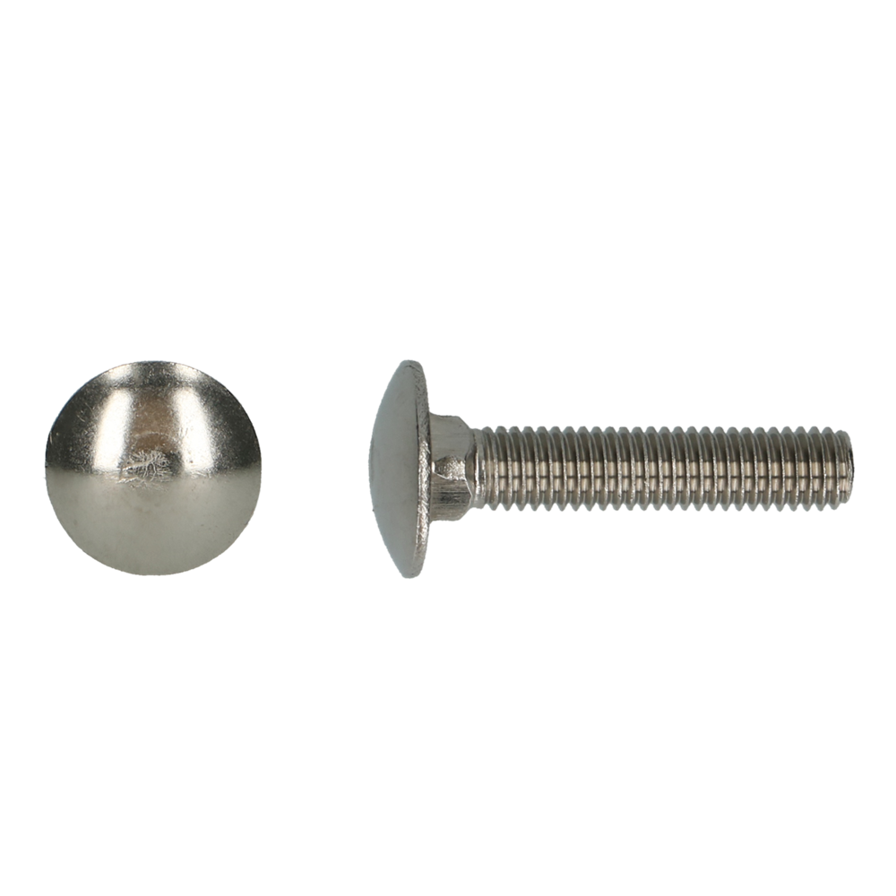 pgb-Europe PGB-FASTENERS | Houtbout A2 DIN 603 M6x60 | 100 st 000603A00006000603