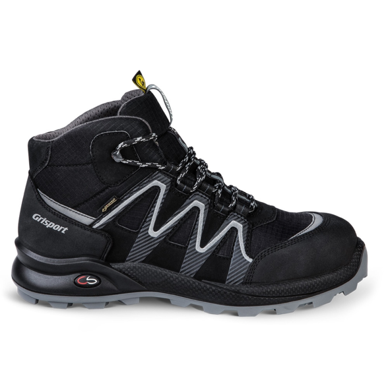 Grisport Safety Cross GTX Line / 33663 Hoog S3 ESD | Zwart/Zilver | Maat 46 - 00.049.014.46