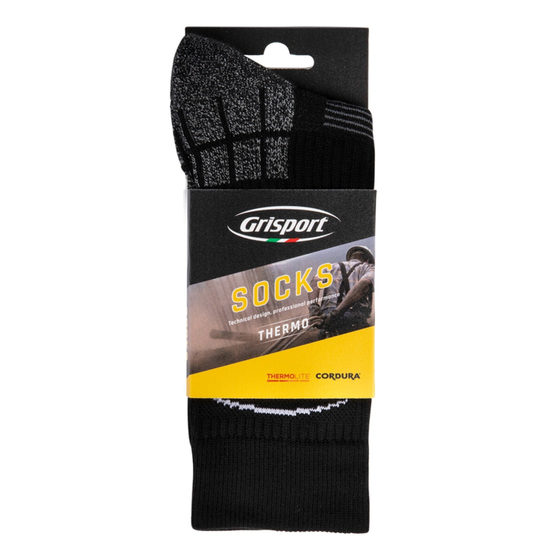 Grisport Thermo Sokken 25111 | Zwart/Grijs | Maat 46 - 00.048.180.43