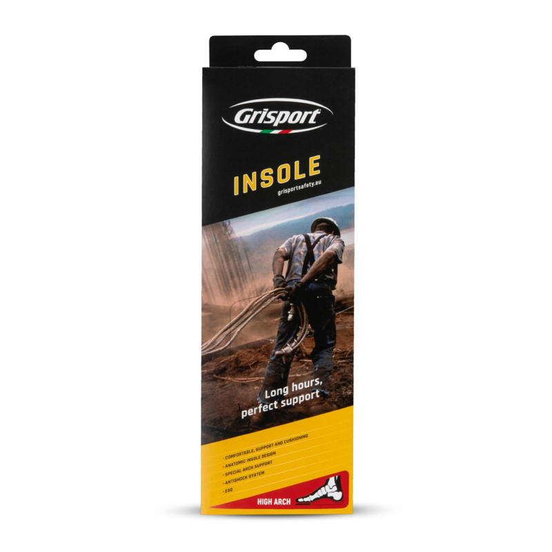 Grisport Inlegzool High 1000032 | Zwart | Maat 44 - 00.048.185.44