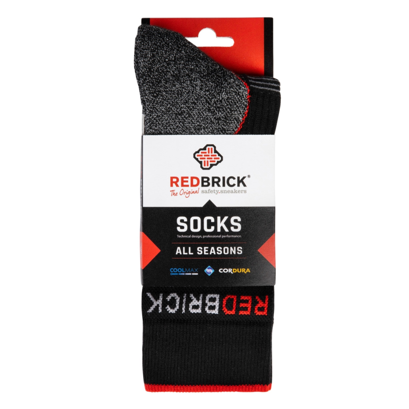Redbrick All Season Sokken 25103 | Grijs/Zwart | Maat 42 - 00.083.019.39