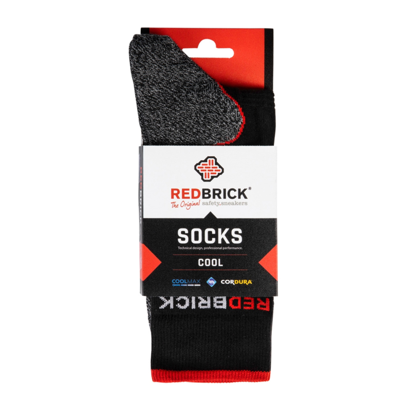 Redbrick Zomer Cool Sokken 25104 | Grijs/Zwart | Maat 46 - 00.083.022.43
