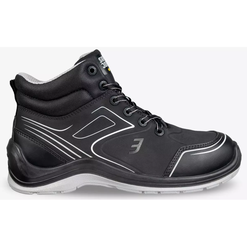 Safety Jogger Flow Mid S3 | Zwart | Maat 48 - 00.118.115.48