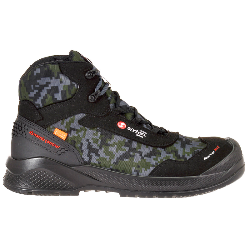Sixton Peak Adamant Hoog 43495-01 S3 | Zwart/Groen | Maat 38 - 8053470572531
