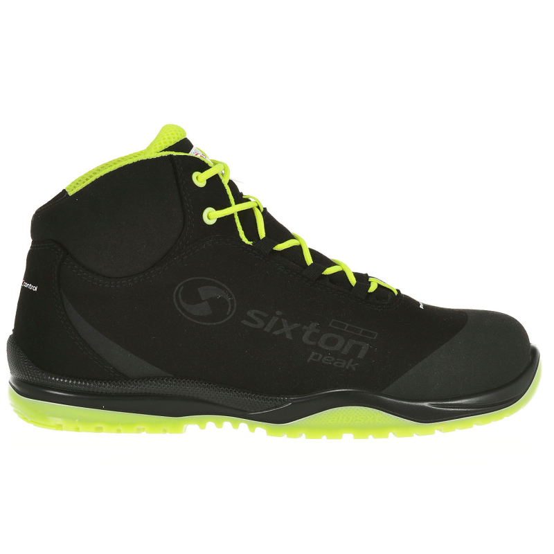 Sixton Peak Cuban Hoog 91370-00 S3 | Zwart/Geel | Maat 39 - 8052086524170