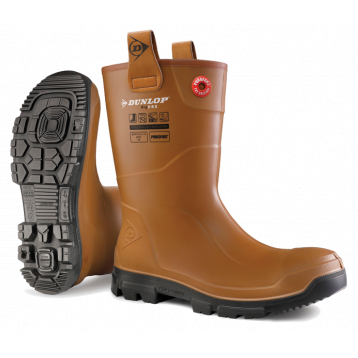 Dunlop LJ2HR42 Purofort Rigpro S5 | Bruin | Maat 48 - 8713197053316
