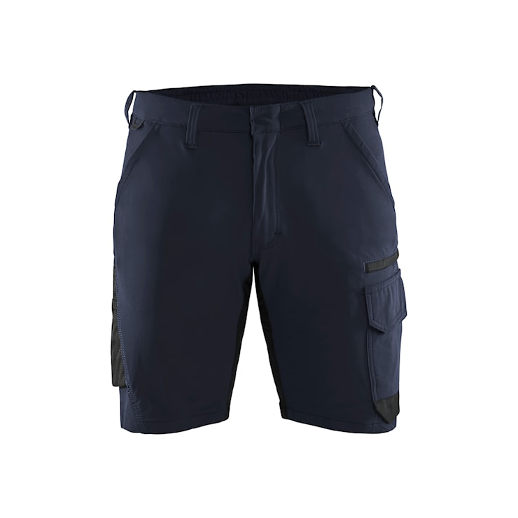 Blåkläder Service short 4-weg stretch 14231645 | Donker marineblauw/Zwart | Maat 54 - 7330509823170 afbeelding 1