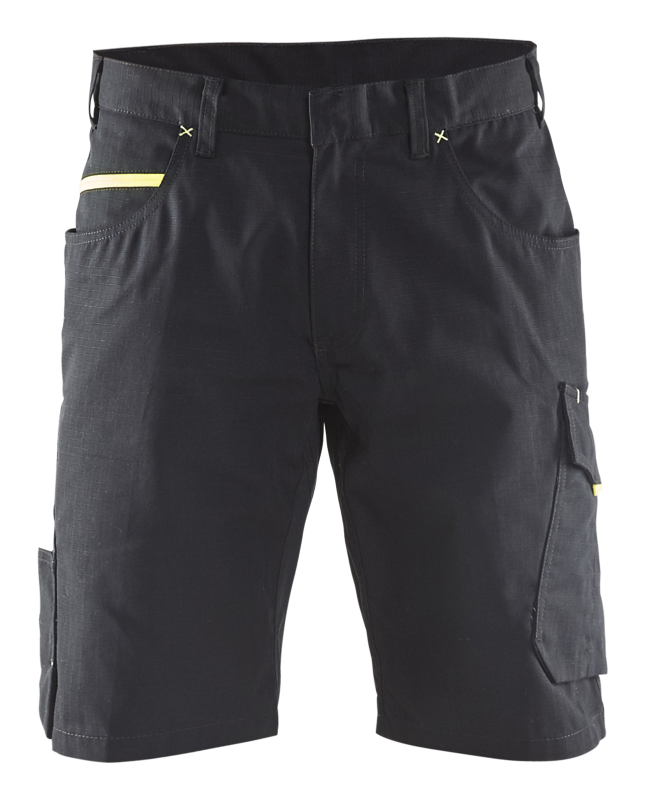 Blåkläder Service short 14991330 | Zwart/High Vis Geel | Maat 52 - 7330509549674 afbeelding 1