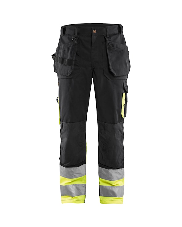 Blåkläder Werkbroek High-Vis 15291370 | Zwart/High-Vis Geel | Maat 52 - 7330509372333 afbeelding 1