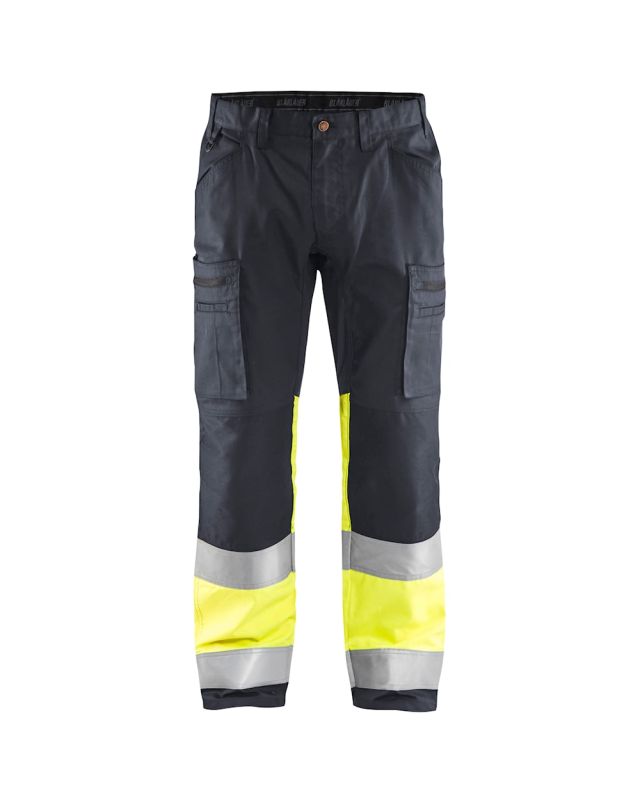 Blåkläder Werkbroek met stretch High-Vis 15511811 | Medium Grijs/High-Vis Geel | Maat 46 - 7330509675021 afbeelding 1