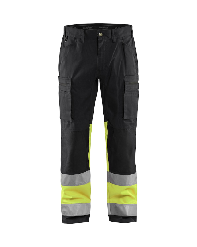 Blåkläder Werkbroek met stretch High-Vis 15511811 | Zwart/High-Vis Geel | Maat 48 - 7330509539842 afbeelding
