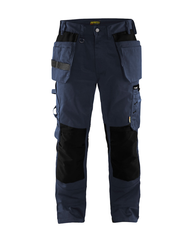 Blåkläder Werkbroek met spijkerzakken 15551860 | Donker marineblauw/Zwart | Maat D116 - 7330509590294 afbeelding