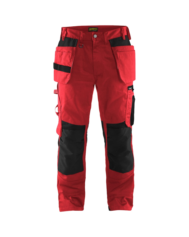 Blåkläder Werkbroek met spijkerzakken 15551860 | Rood/Zwart | Maat D112 - 7330509589748 afbeelding 1