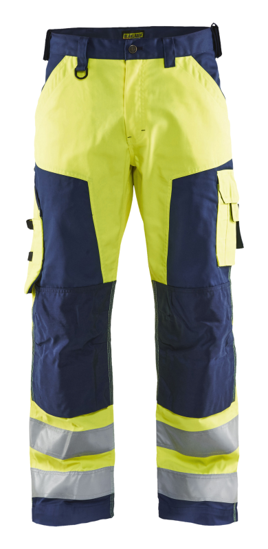 Blåkläder Werkbroek High-Vis zonder spijkerzakken 15661811 | High Vis Geel/Marineblauw | Maat 62 - 7330509413050 afbeelding
