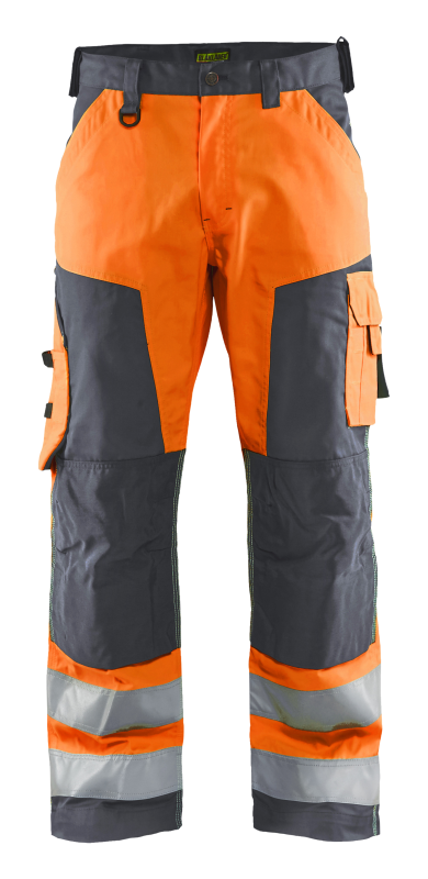Blåkläder Werkbroek High-Vis zonder spijkerzakken 15661811 | High Vis Oranje/Medium Grijs | Maat 56 - 7330509746899 afbeelding 1