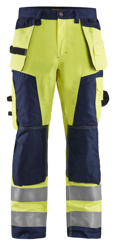 Blåkläder Werkbroek High-Vis 15681811 | High Vis Geel/Marineblauw | Maat 54 - 7330509402337 afbeelding 1