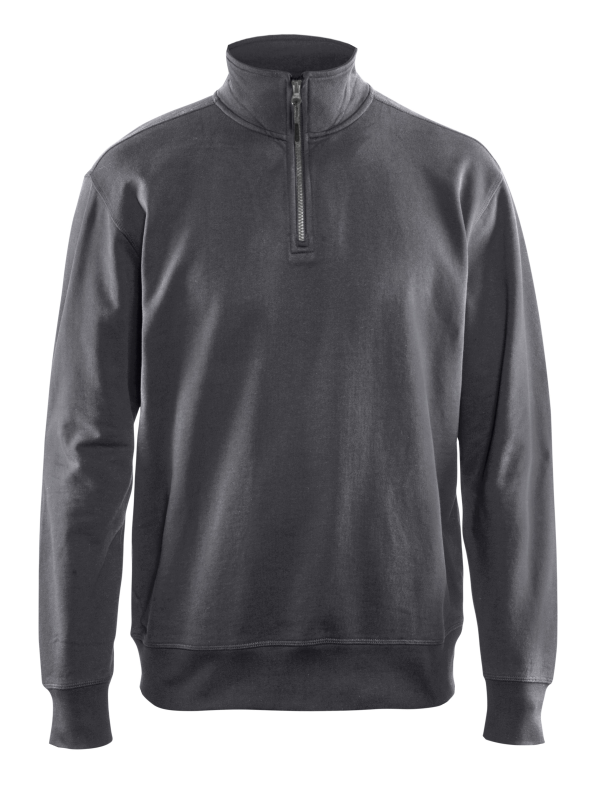 Blåkläder Sweatshirt met halve rits 33691158 | Donkergrijs | Maat XL - 7330509605257 afbeelding 1