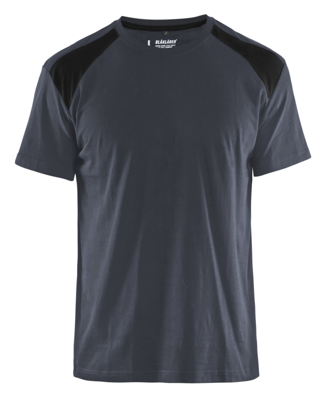 Blåkläder T-Shirt bicolour 33791042 | Donkergrijs/Zwart | Maat M - 7330509604502 afbeelding 1
