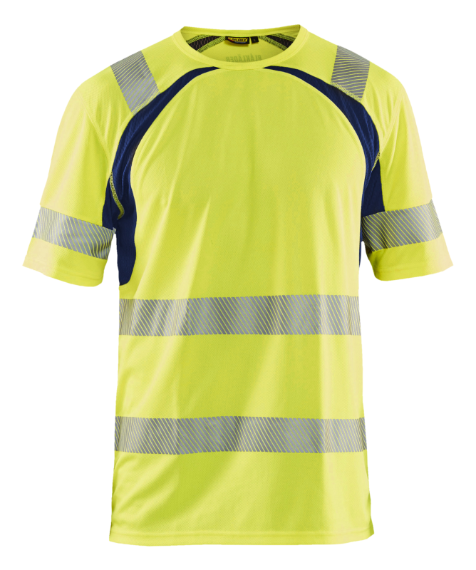 Blåkläder UV-T-Shirt High-Vis 33971013 | High-Vis Geel/Marineblauw | Maat XL - 7330509655139 afbeelding