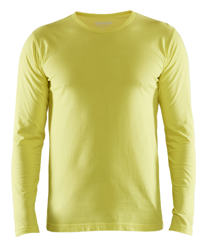 Blåkläder T-Shirt lange mouw 35001042 | High-Vis Geel | Maat 3XL - 7330509814260 afbeelding 1