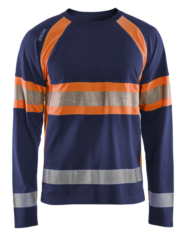 Blåkläder High-Vis T-Shirt lange mouwen 35101030 | Marine/High-Vis Geel | Maat XXL - 7330509799376 afbeelding 1