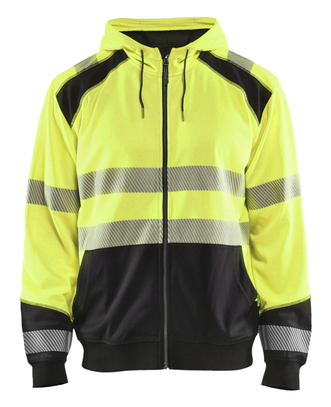 Blåkläder Hooded Sweatshirt High-Vis 35462528 | High-Vis Geel/Zwart | Maat 4XL - 7330509610008 afbeelding