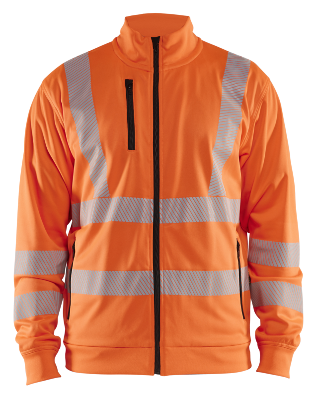 Blåkläder High-Vis Sweatshirt met rits 35632538 | High-Vis Oranje | Maat XXL - 7330509832318 afbeelding